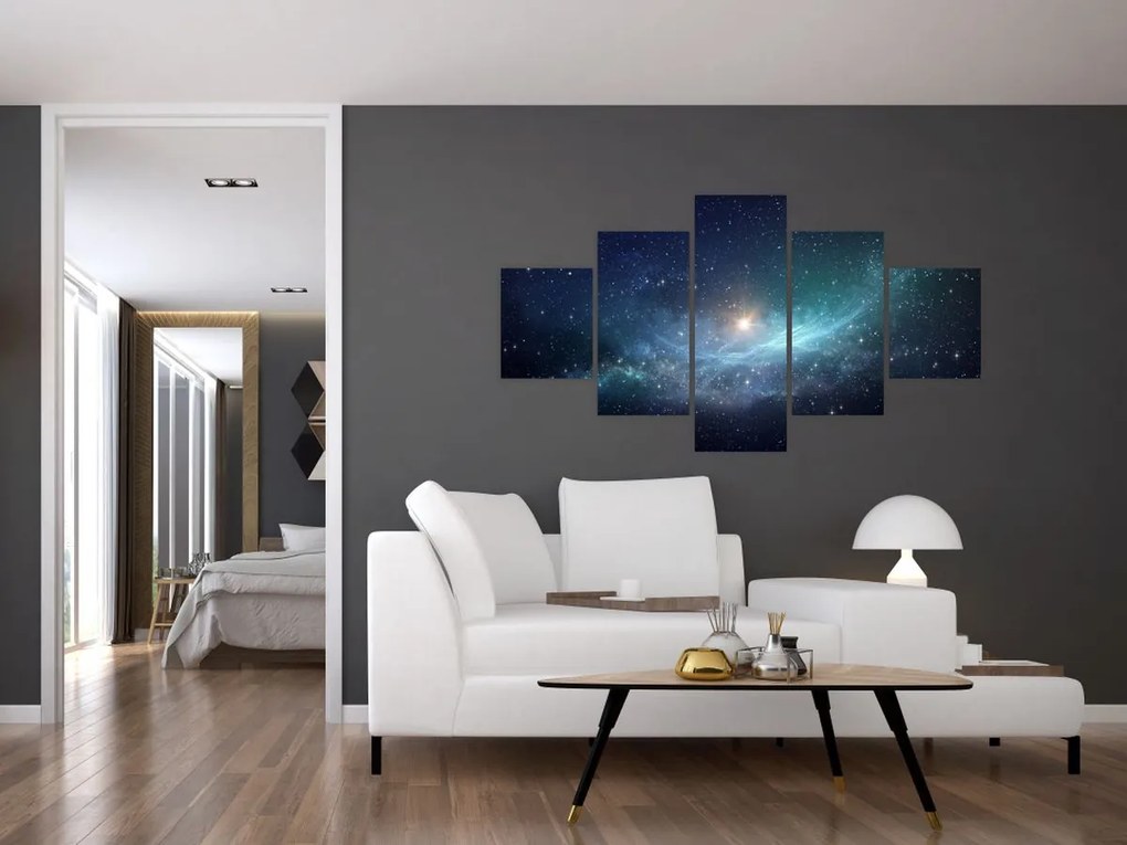 Obraz - Gwiazdy i mgławice (125x70 cm)