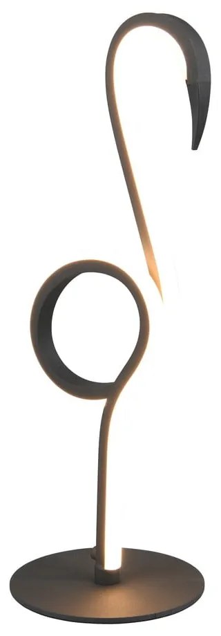 Czarna lampa stołowa LED (wysokość 35 cm) Ingo – Trio