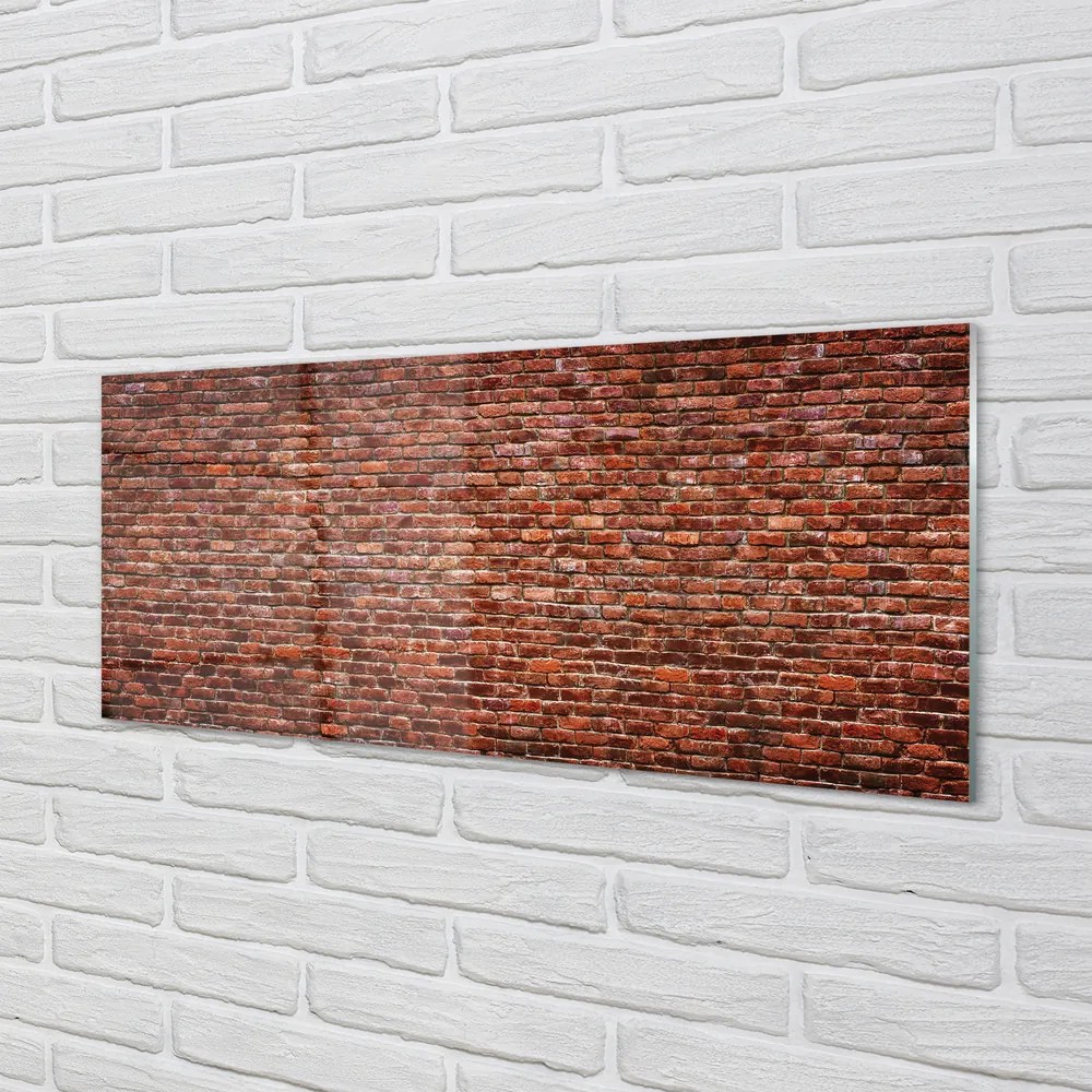 Szklany Panel Kamień cegła mur