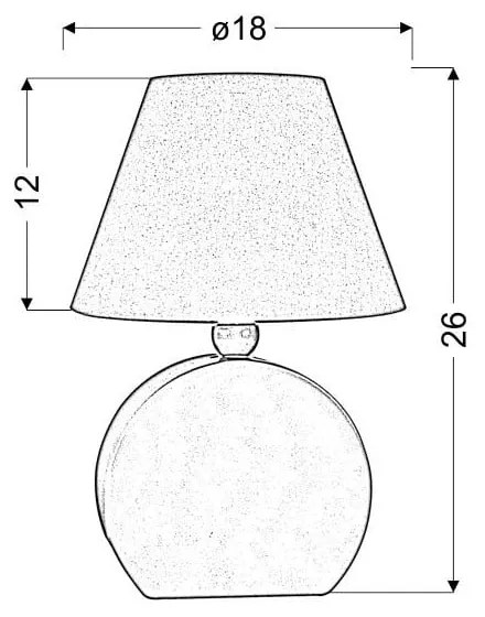 Niebieska lampa dziecięca ø 18 cm Ofelia – Candellux Lighting