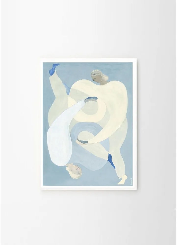 Plakat 70x100 cm Hold You - Blue – Sofia Lind – The Poster Club