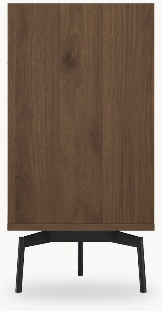Komoda Zenar 170 cm z szufladami - orzech elegant / czarny