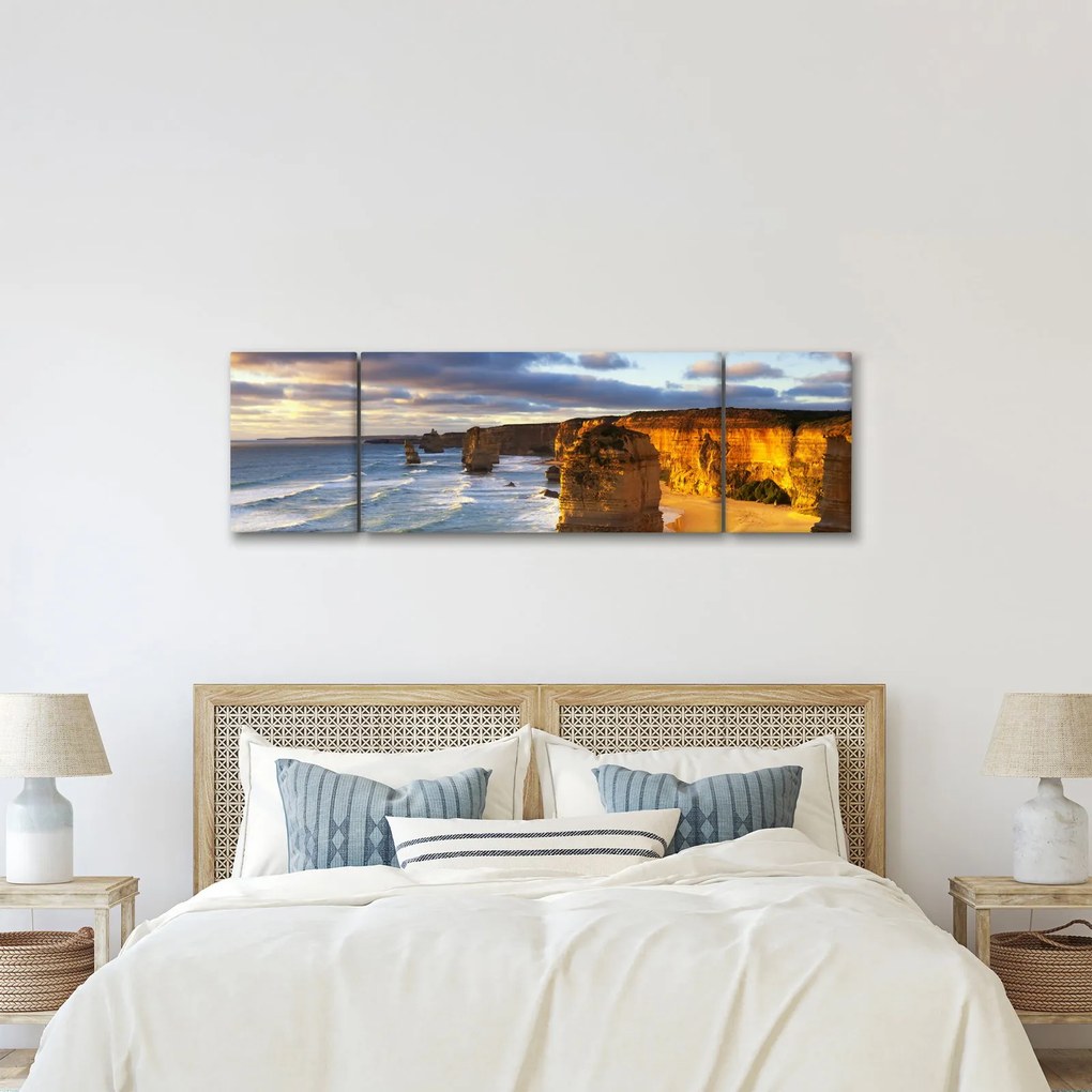 Obraz klifów morskich (170x50 cm)