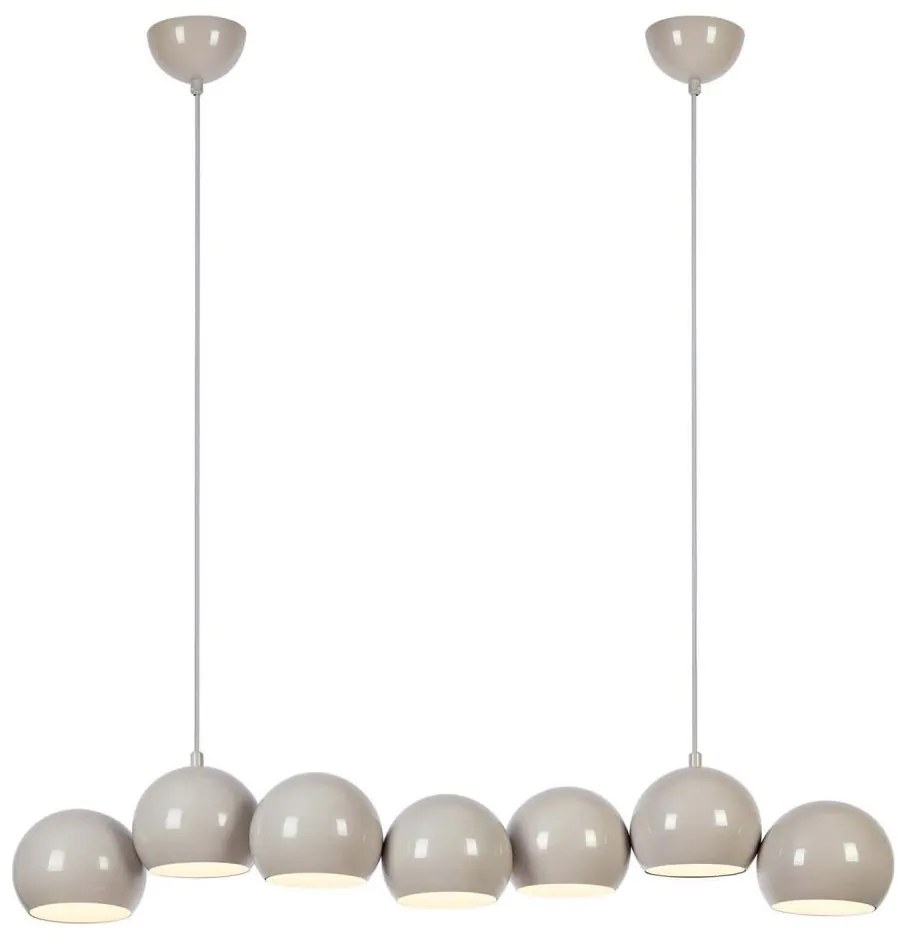 Markslöjd 108914 - Żyrandol na linkach CUPOLO 7xE14/40W/230V szary