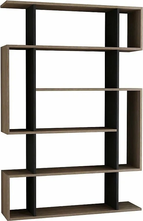 Nowoczesny regał na książki – 110 x 161 x 25,5 cm – dąb sonoma i antracyt – płyta wiórowa pokryta melaminą