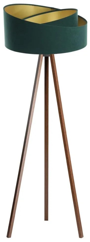 Lampa stojąca GALAXY 1xE27/60W/230V zielona/wenge
