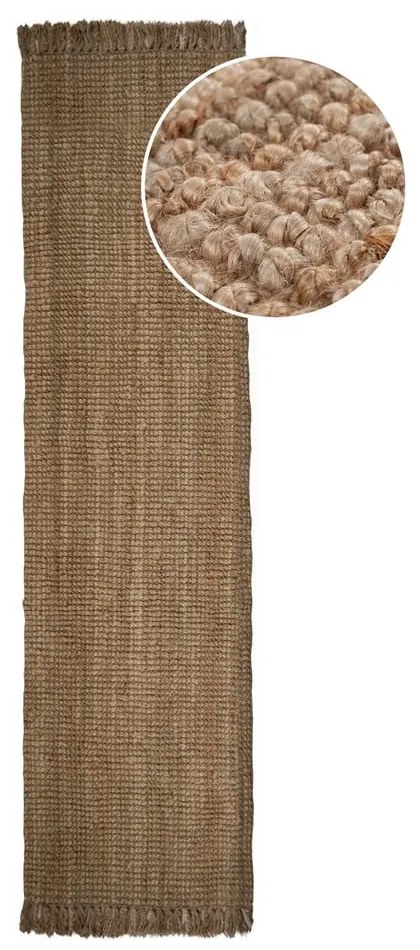 Chodnik z juty tkany ręcznie 60x300 cm Jute Boucle – Flair Rugs