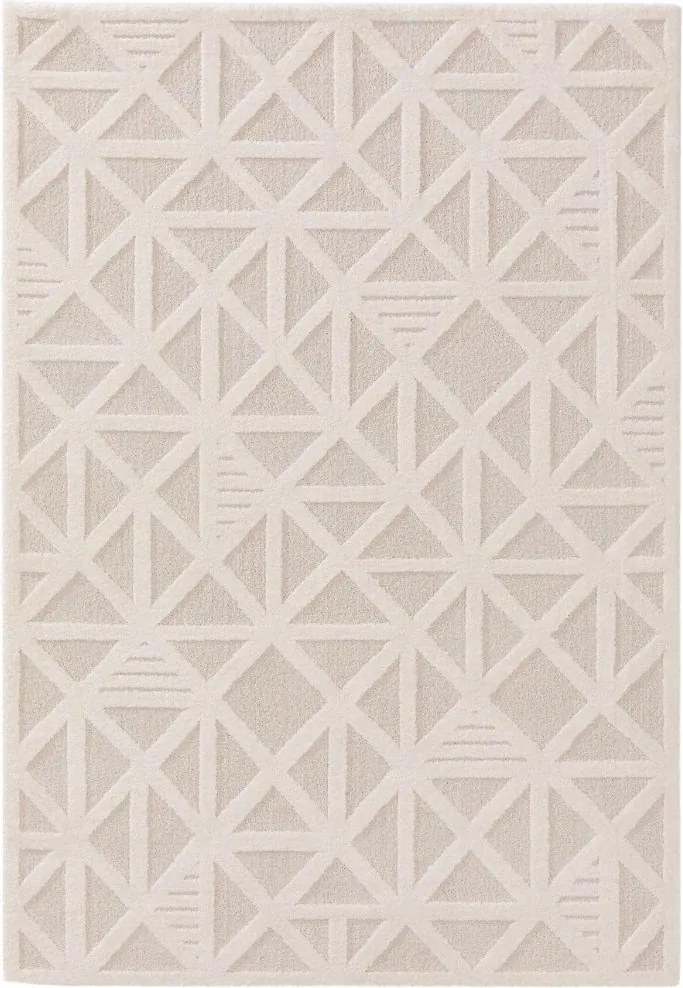 Beżowy dywan dziecięcy Eve H o geometrycznym wzorze