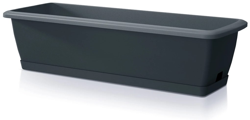 Skrzynka balkonowa z podstawką Respana Easy Care 59x19x14 cm antracyt PROSPERPLAST