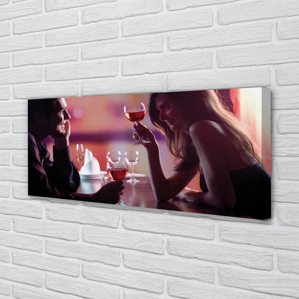 Duży obraz na płótnie Wspólny Toast nad Wodą