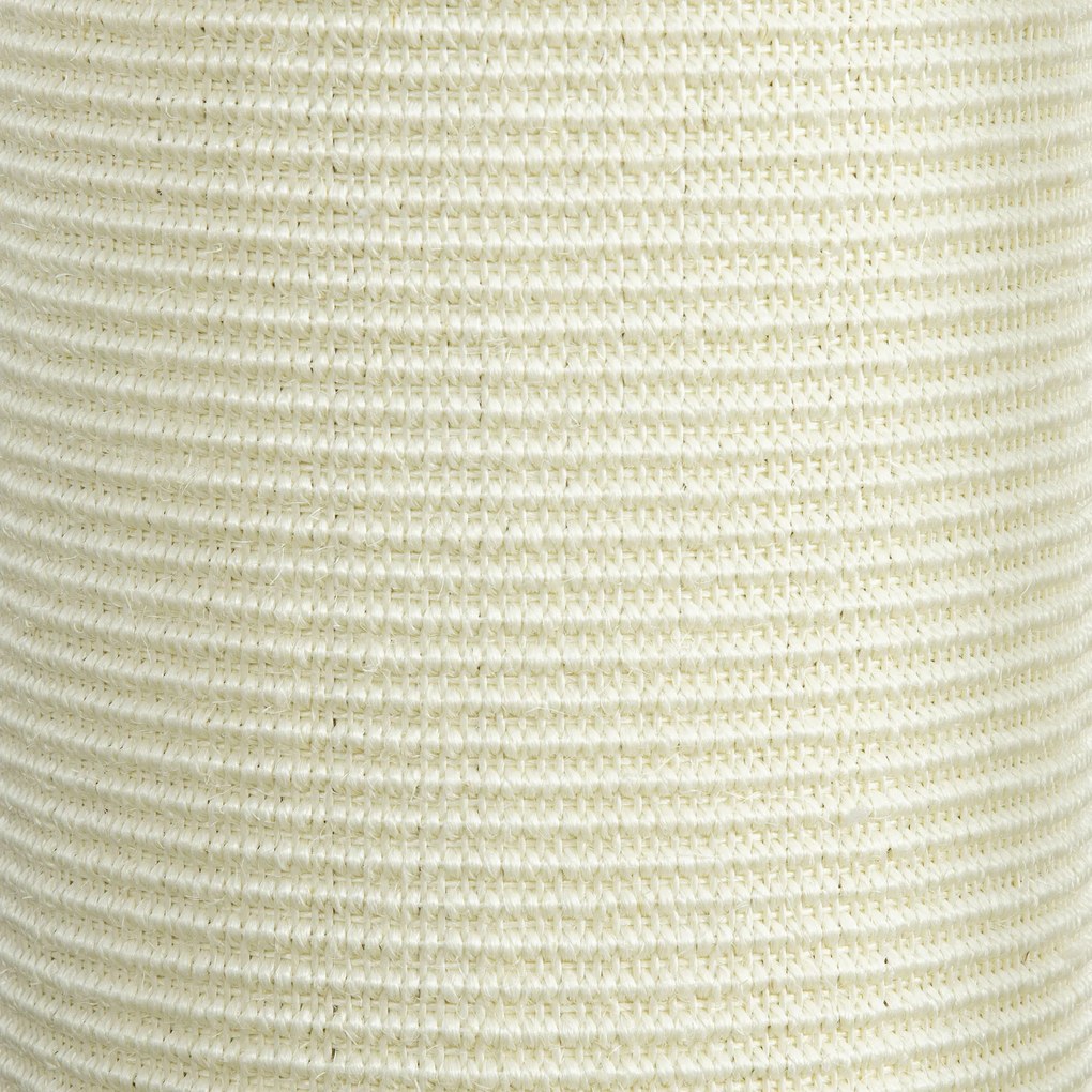 PawHut Drapak Narożny dla Kotów Oszczędność Miejsca Kremowy 35x35x85cm Idealny do Małych Mieszkań | Aosom PL