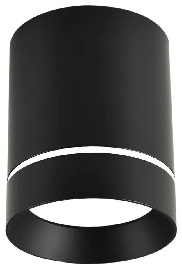 Oświetlenie punktowe TUBA 1xGU10/15W/230V czarny