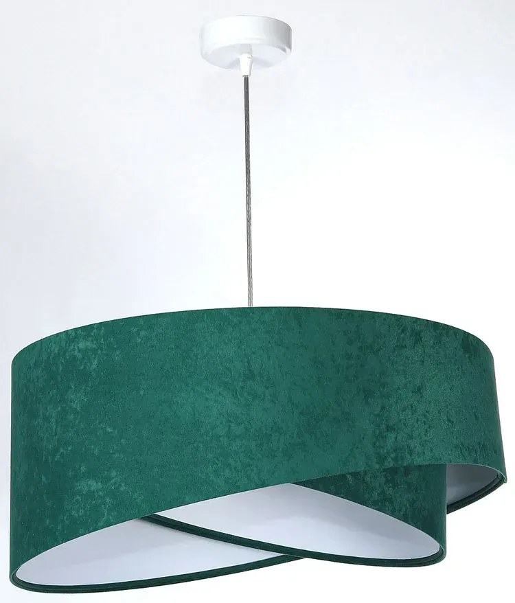 Zielono-biała asymetryczna lampa wisząca - EX972 S3-D58