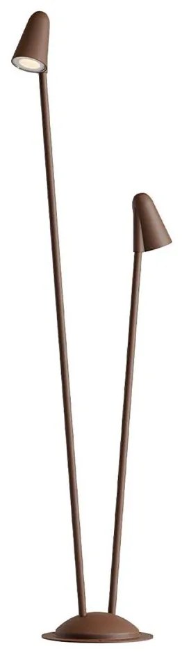 Redo 90712 - Lampa zewnętrzna LED NIVALIS 2xLED/6,9W/230V 110 cm IP65 brązowa