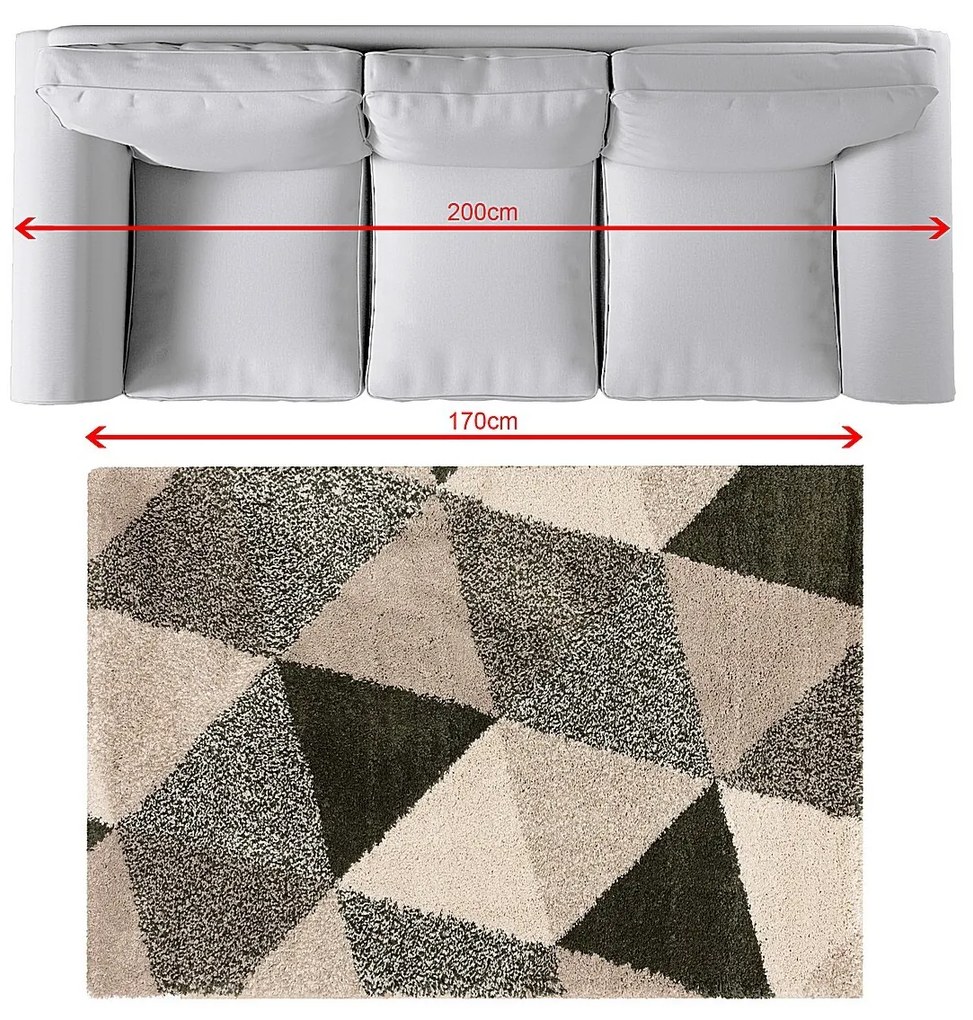 Dywan Royal beige/jungle green 120x170cm