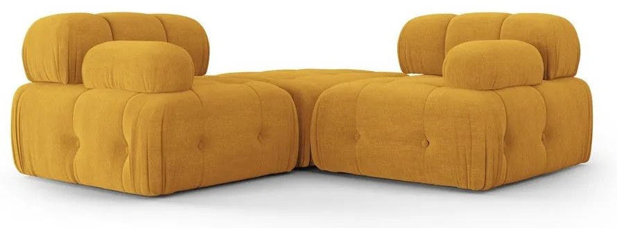 Musztardowy narożnik Ferento – Cosmopolitan Design