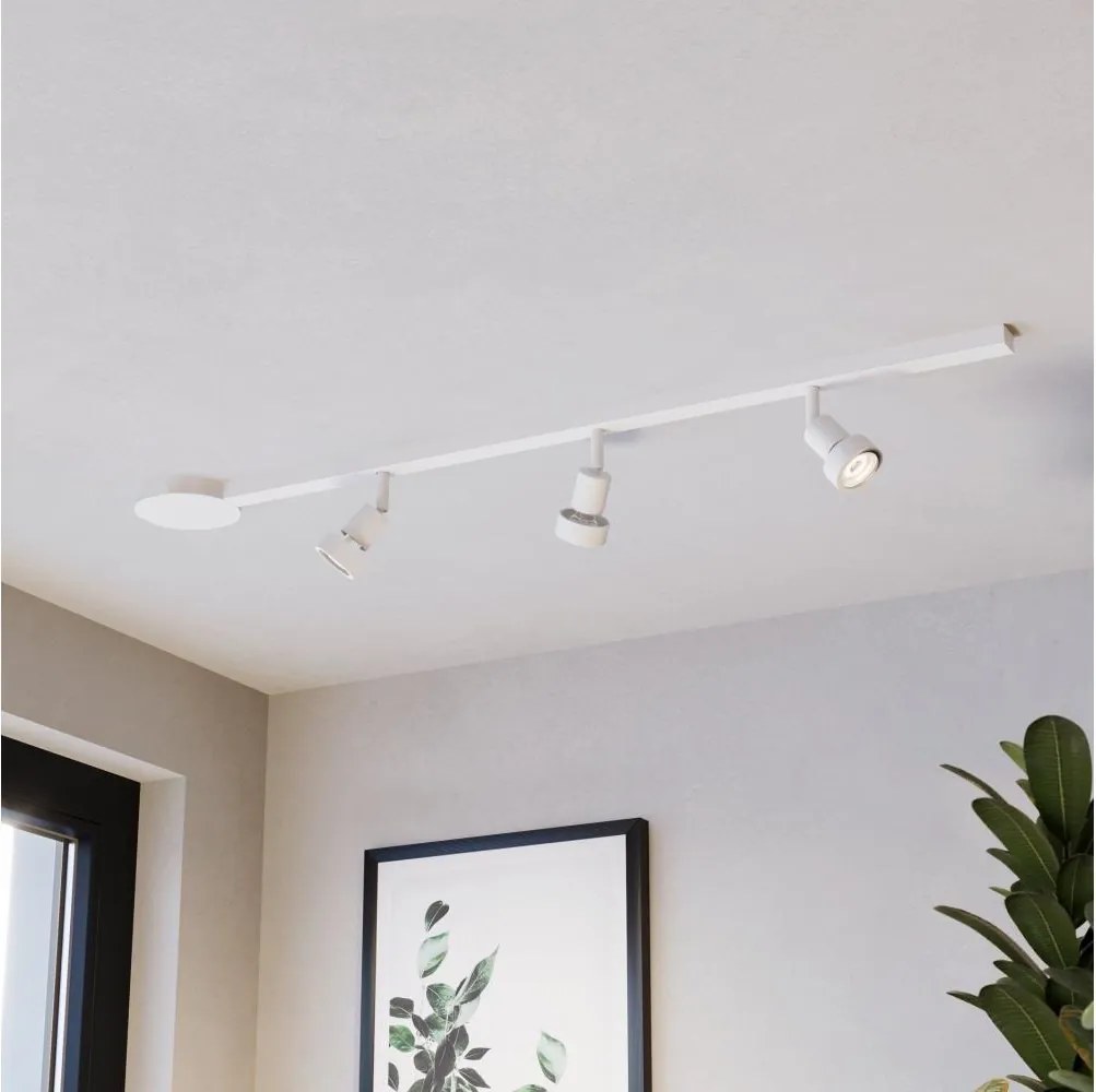 Eglo 901668 - Oprawa punktowa EASYT SET 3 reflektory 3xGU10/10W/230V biała