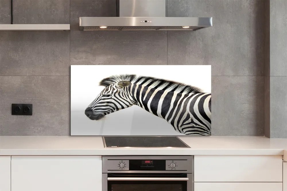 Panel szklany do Kuchni Profil Dzikiej Zebry