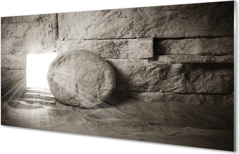 Szklany Panel Mistyczne Światło w Jaskini