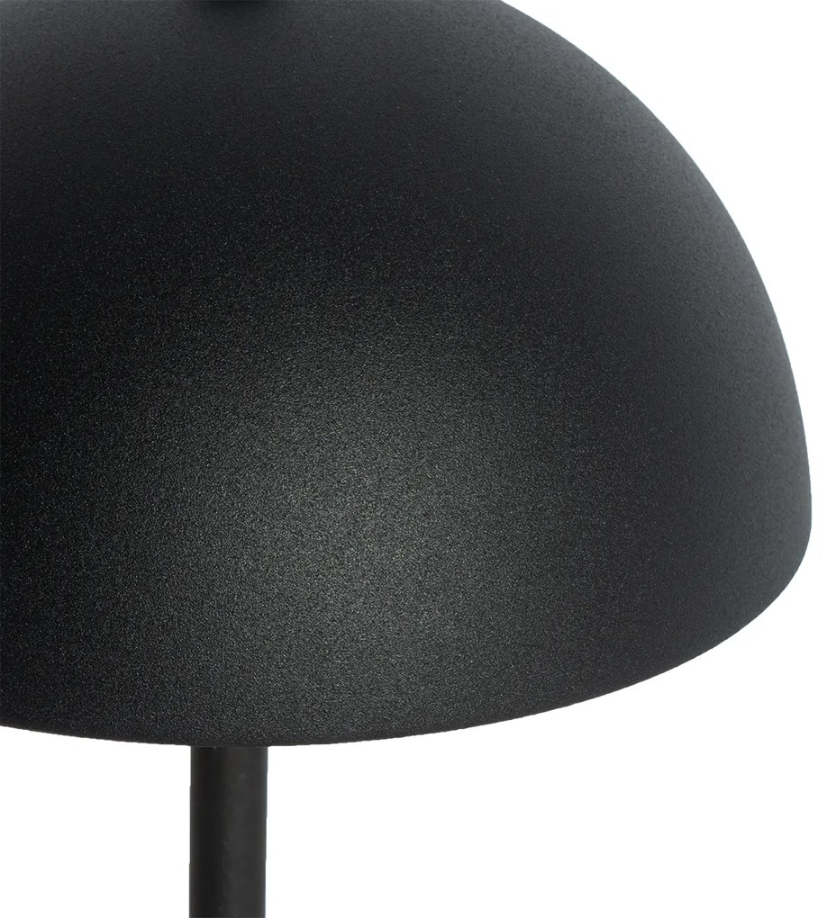 Zewnetrzna Lampa stołowa zewnętrzna czarna, ładowana, 3-stopniowo ściemniana - Keira Nowoczesny Oswietlenie zewnetrzne
