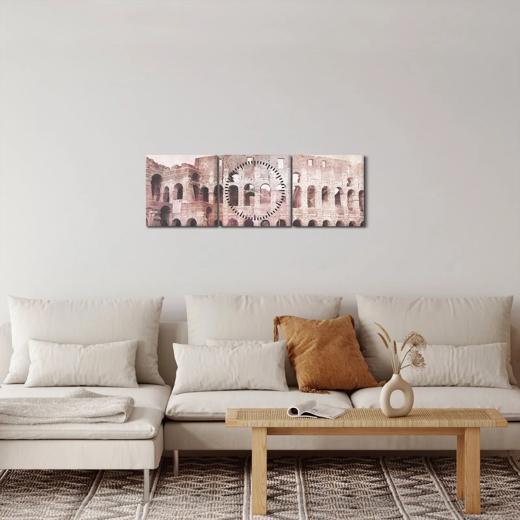 Obraz - Vintage pocztówka miasta N⁰2 (z zegarem) (90x30 cm)