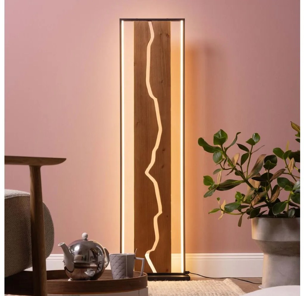 Brilliant - Lampa stojąca LED THUNDER LED/18W/230V sosna