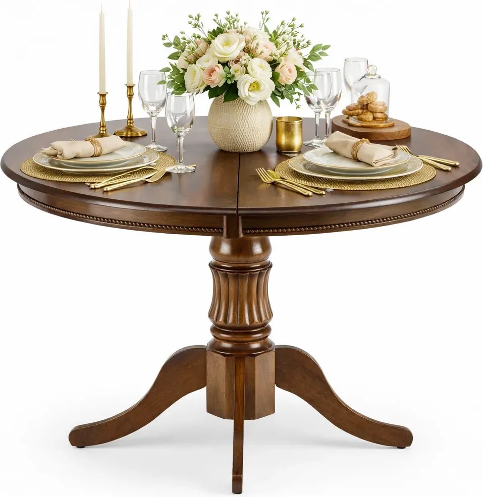 Stół rozkładany ciemny orzech S6-M23