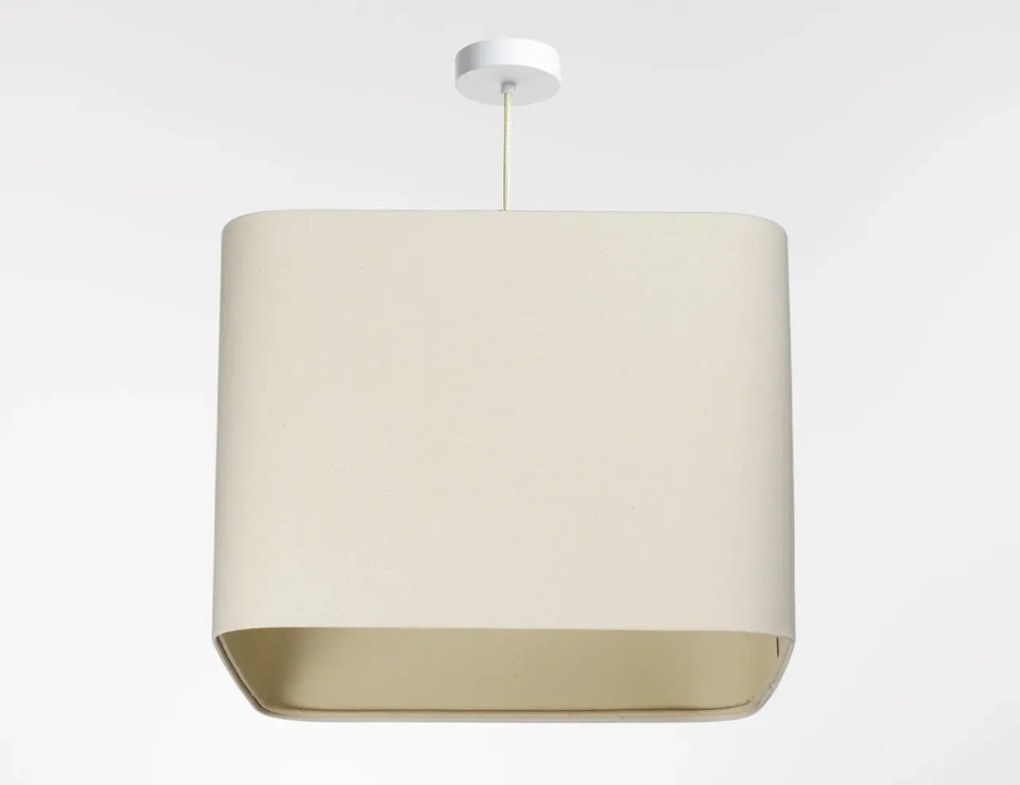 Lampa wisząca KWADRO LEN 011-40w20 kremowa BPS KONCEPT