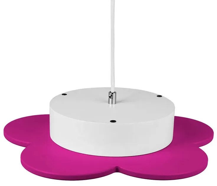 Fuksjowa lampa wisząca dla dziewczynki - 5X S200 T6-A91