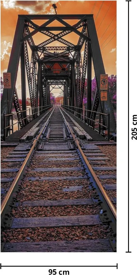 Fototapeta na drzwi - Most kolejowy (95x205cm)