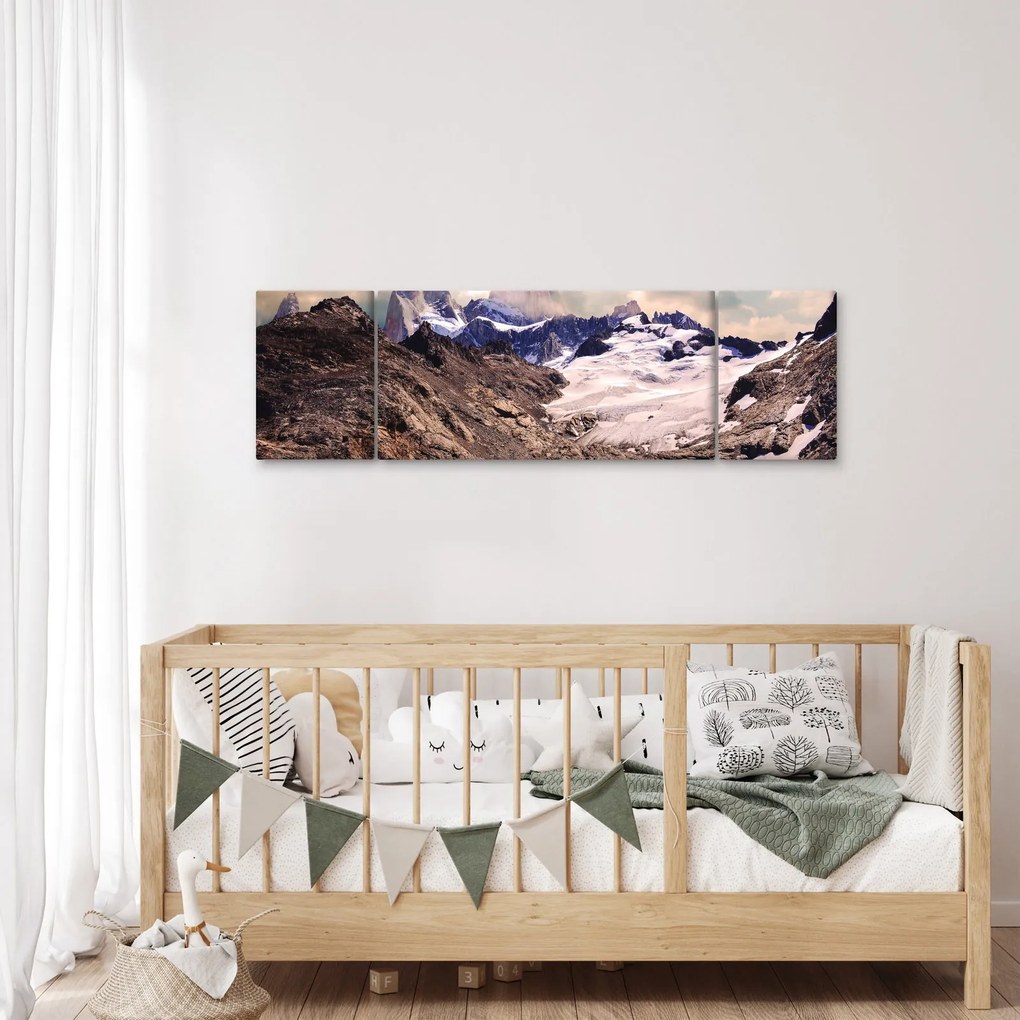 Obraz górskiego jeziora (170x50 cm)