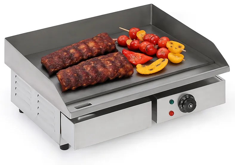 Profesjonalna stołowa elektryczna płyta grillowa, 3000 W