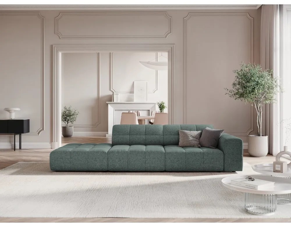 Turkusowy szezlong (prawostronny) Chicago – Cosmopolitan Design