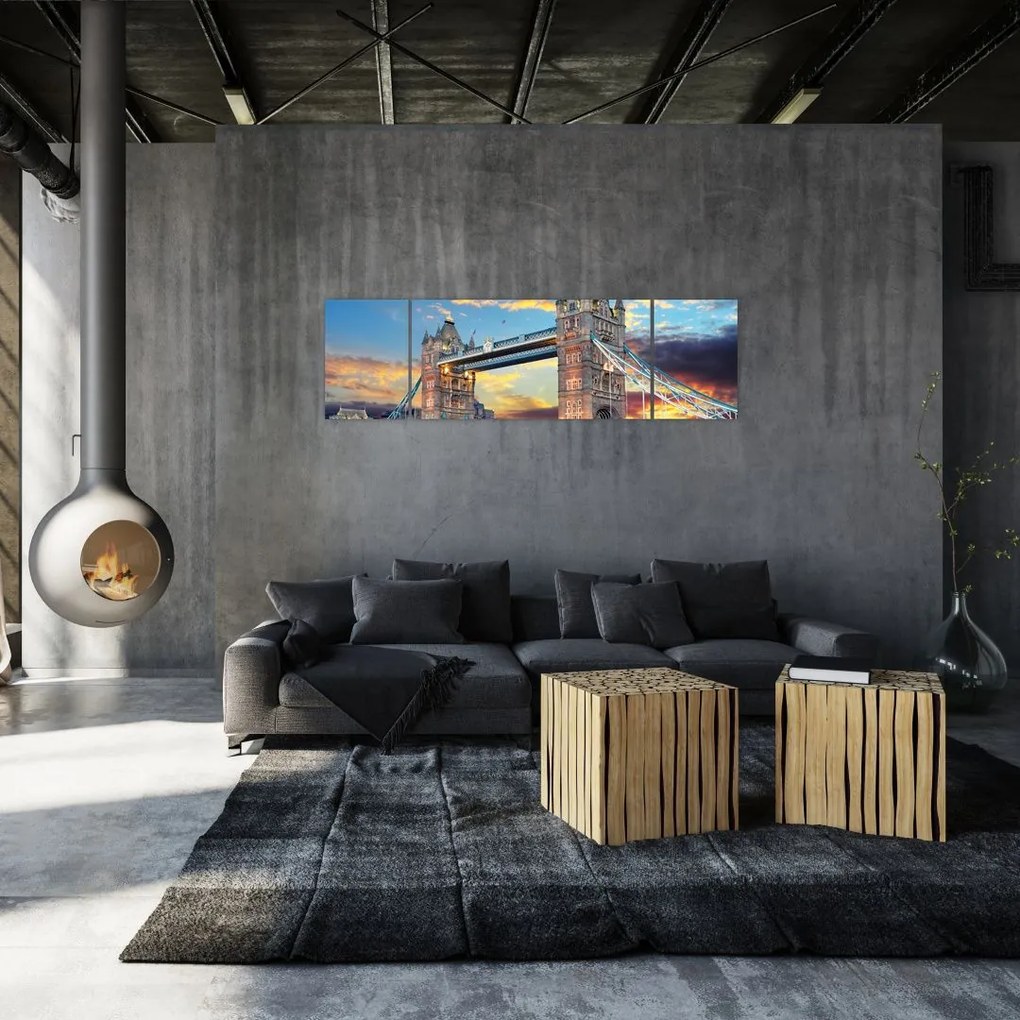 Obraz - Tower Bridge, Londyn, Anglia (170x50 cm)
