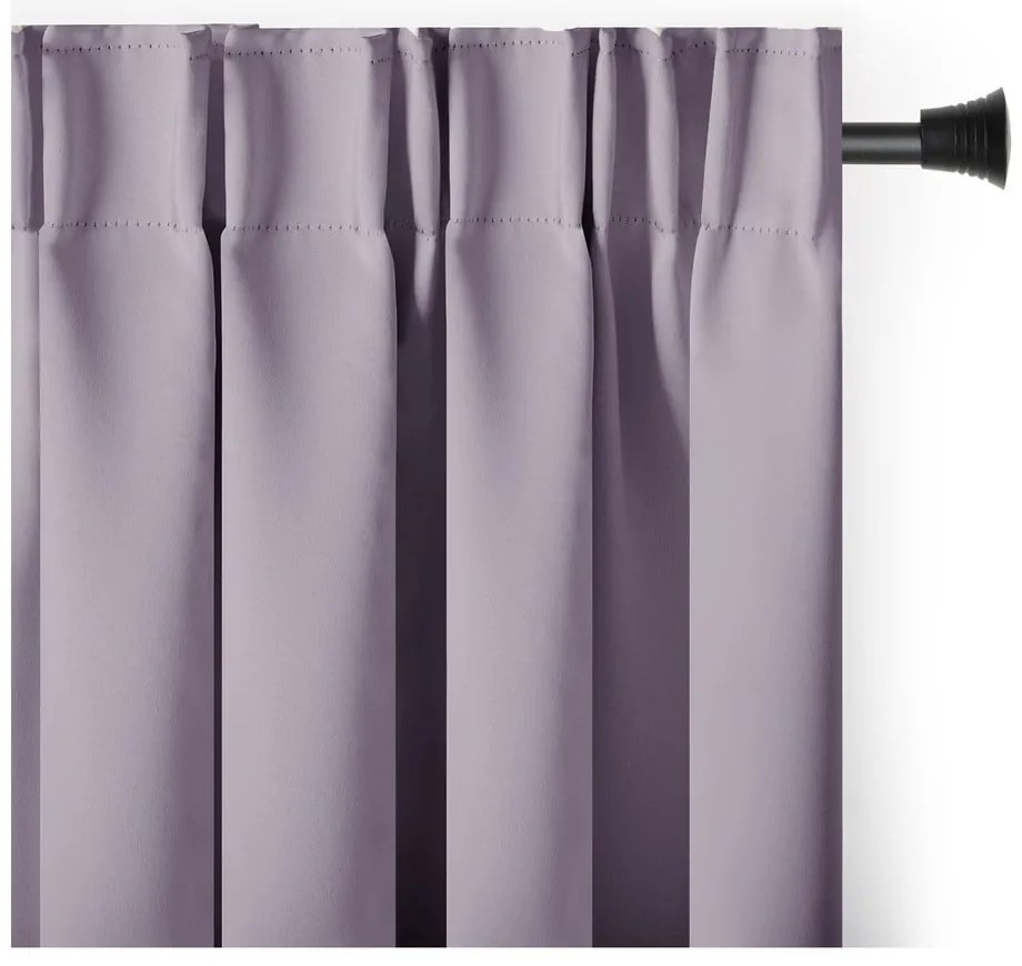 Szaroróżowa zaciemniająca zasłona termiczna 140x270 cm Pleat – Restilo