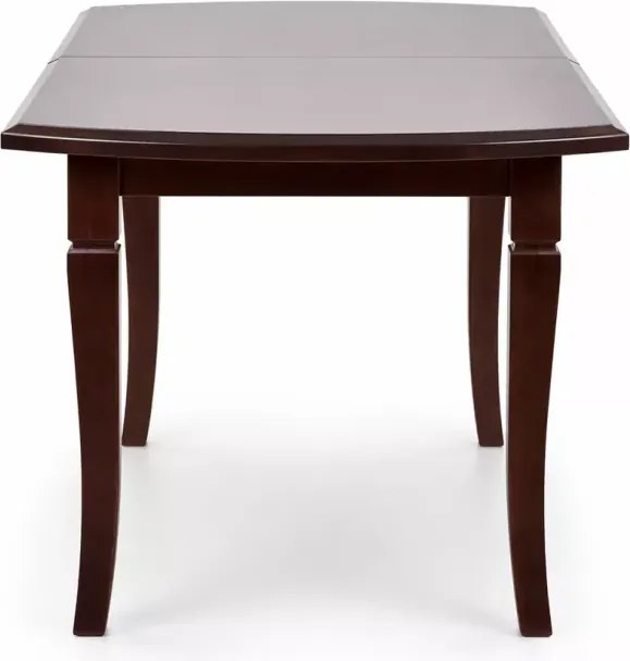 Elegancki rozkładany stół owalny Littoral 160-240 cm z laminowanym blatem i drewnianymi nogami