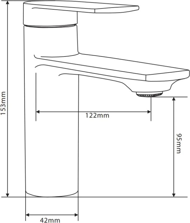 Mexen Zero bateria umywalkowa, biała - 71100-20