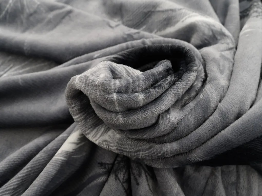 PrzytulneMieszkanie.pl PrzytulneMieszkanie.pl Pościel z mikropluszu VELSOFT szara Rozmiar pościeli: 70 x 90 cm | 140 x 200 cm