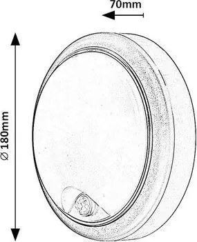 Rabalux 77029 zewnętrzne ścienne/sufitowe oświe tlenie LED Hitura, biały