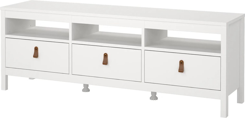 Szafka pod telewizor z szufladami Madrid biały mat