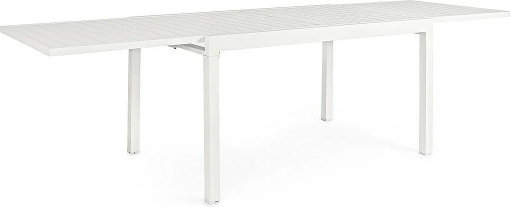 Wysuwany biały stół aluminiowy 135x90 cm - 270x90 cm - PELAGIUS