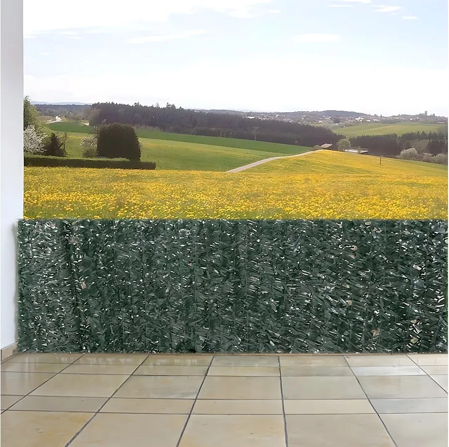 Parawan balkonowy N77 II jodła,  300x150cm ciemna jodła