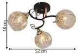 Nowoczesny elegancki potrójny żyrandol - A246 E2-D09