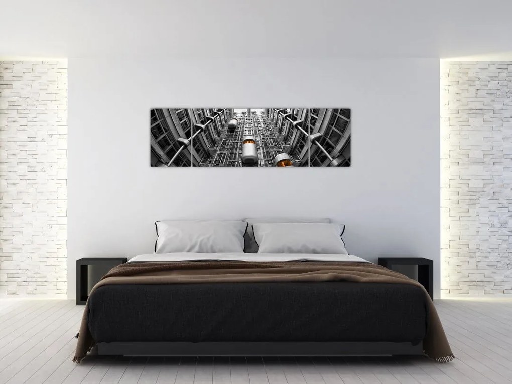 Obraz wind w budynku (170x50 cm)