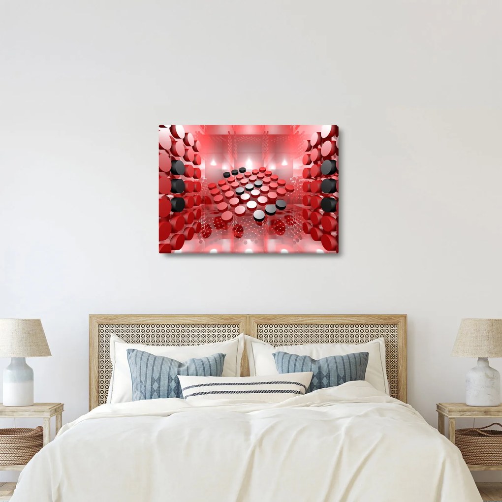 Obraz abstrakcji przycisku (70x50 cm)