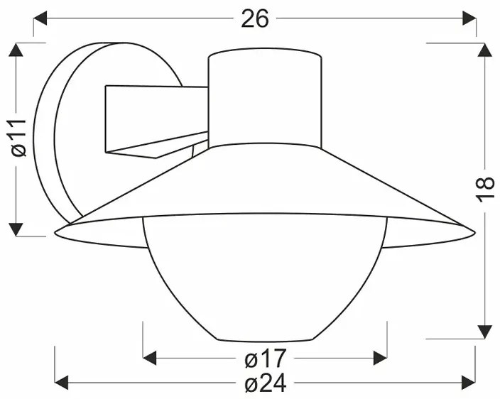 Metalowy loftowy kinkiet zewnętrzny 8X D163 E4-G34