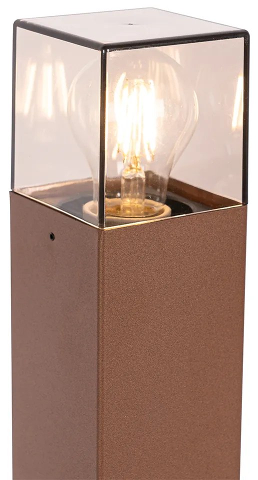 Zewnetrzna Industrialna lampa podłogowa zewnętrzna rdzawo-brązowa 50 cm IP44 - DenmarkPrzemysłowy Oswietlenie zewnetrzne