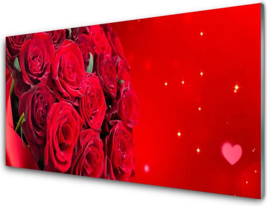 Panel Szklany Klasyczna Elegancja Róż