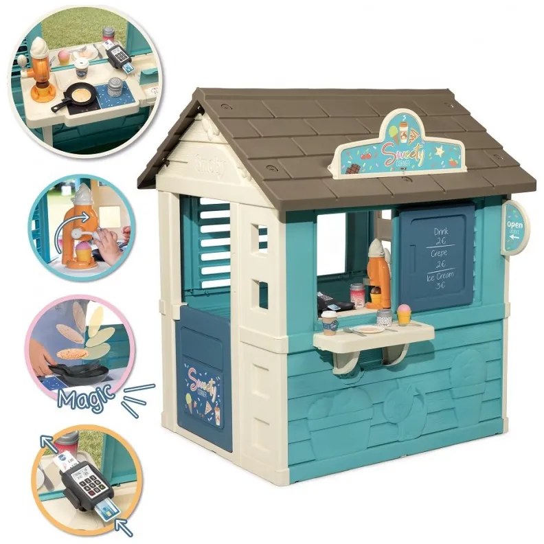 Smoby domek ogrodowy lodziarnia sweety corner