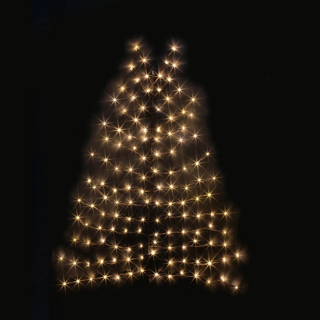 LED ścienna choinka ZIGGY, brązowa - różne rozmiary Wielkość: XS